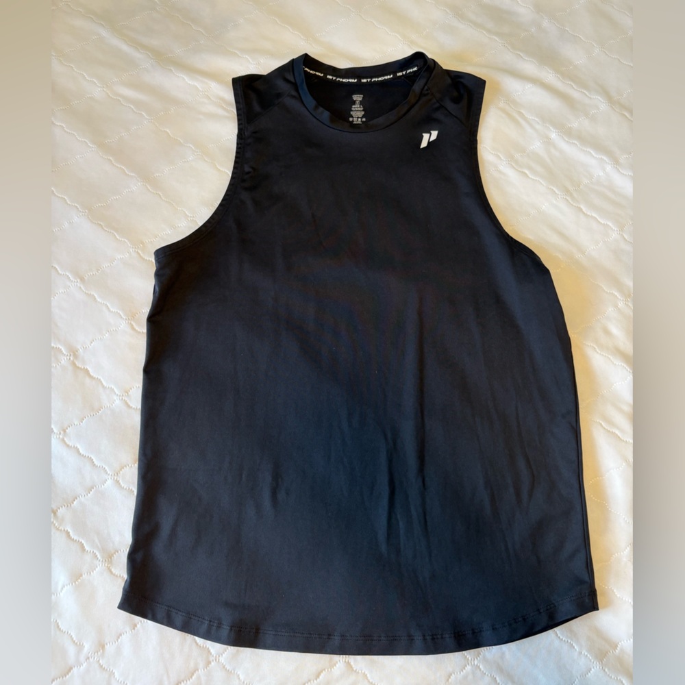 Men's Black Performance Tank Top